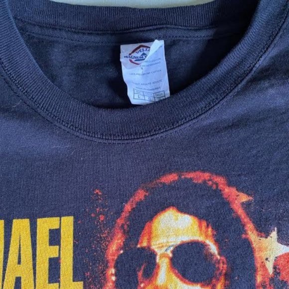 MICHAEL JACKSON "This is it" Concert Tee Black Graphic Tee Top T-Shirt - Picture 3 of 5